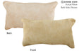 Beige 12"x22" Brazilian Cowhide Pillow #73474 by Hudson Hides