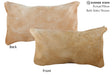 Beige 12"x22" Brazilian Cowhide Pillow #73478 by Hudson Hides
