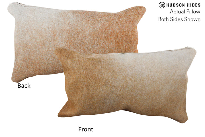 Beige 12"x22" Brazilian Cowhide Pillow #73479 by Hudson Hides
