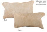Beige 12"x22" Brazilian Cowhide Pillow #73489 by Hudson Hides