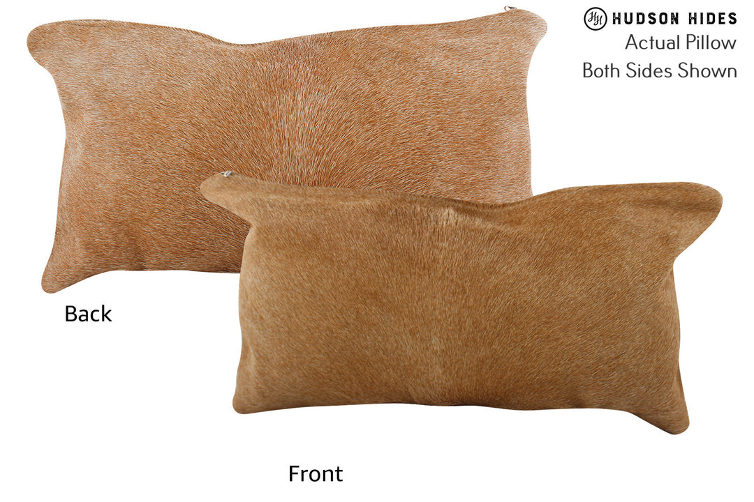 Solid Brown Pillow 12"x22"#73495 by Hudson Hides