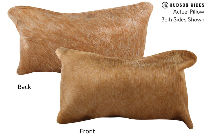Beige 12"x22" Brazilian Cowhide Pillow #73513 by Hudson Hides