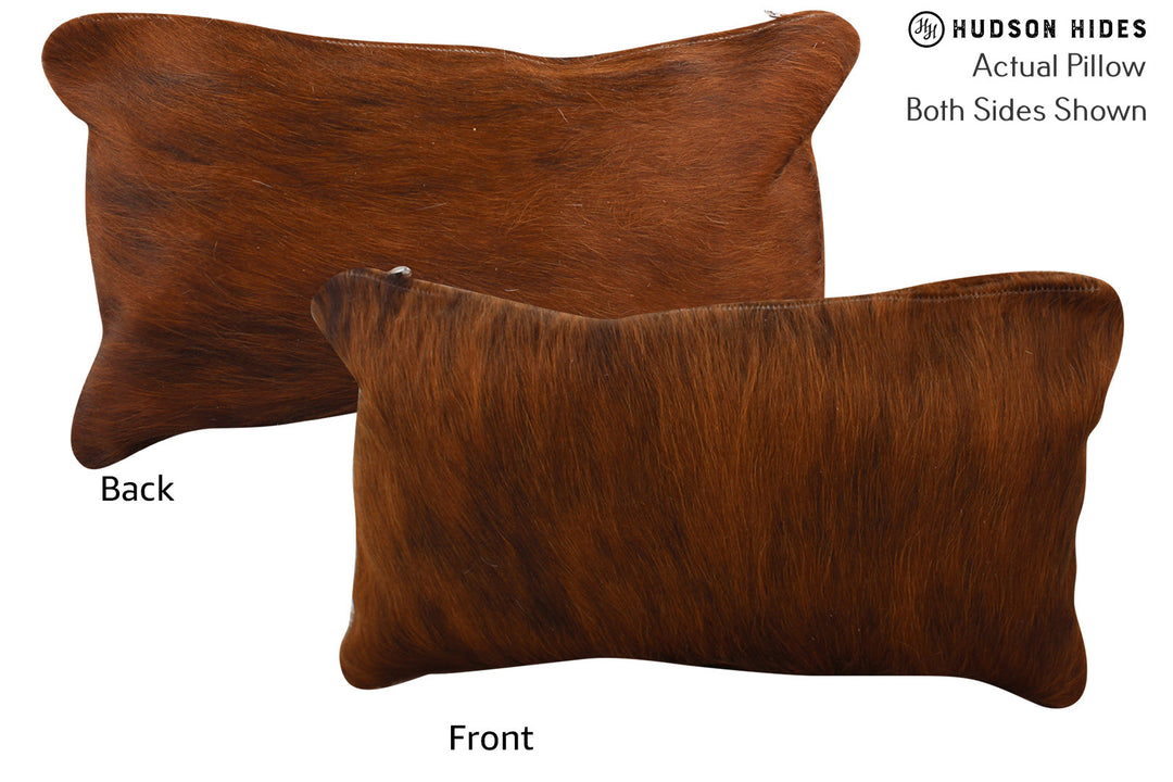 Solid Brown Pillow 12"x22"#73525 by Hudson Hides