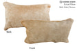 Beige 12"x22" Brazilian Cowhide Pillow #73532 by Hudson Hides