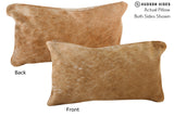 Beige 12"x22" Brazilian Cowhide Pillow #73584 by Hudson Hides