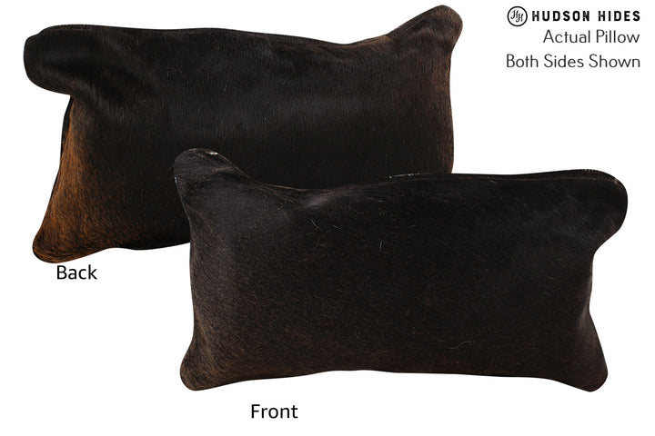 Chocolate 12"x22" Brazilian Cowhide Pillow #73598 by Hudson Hides