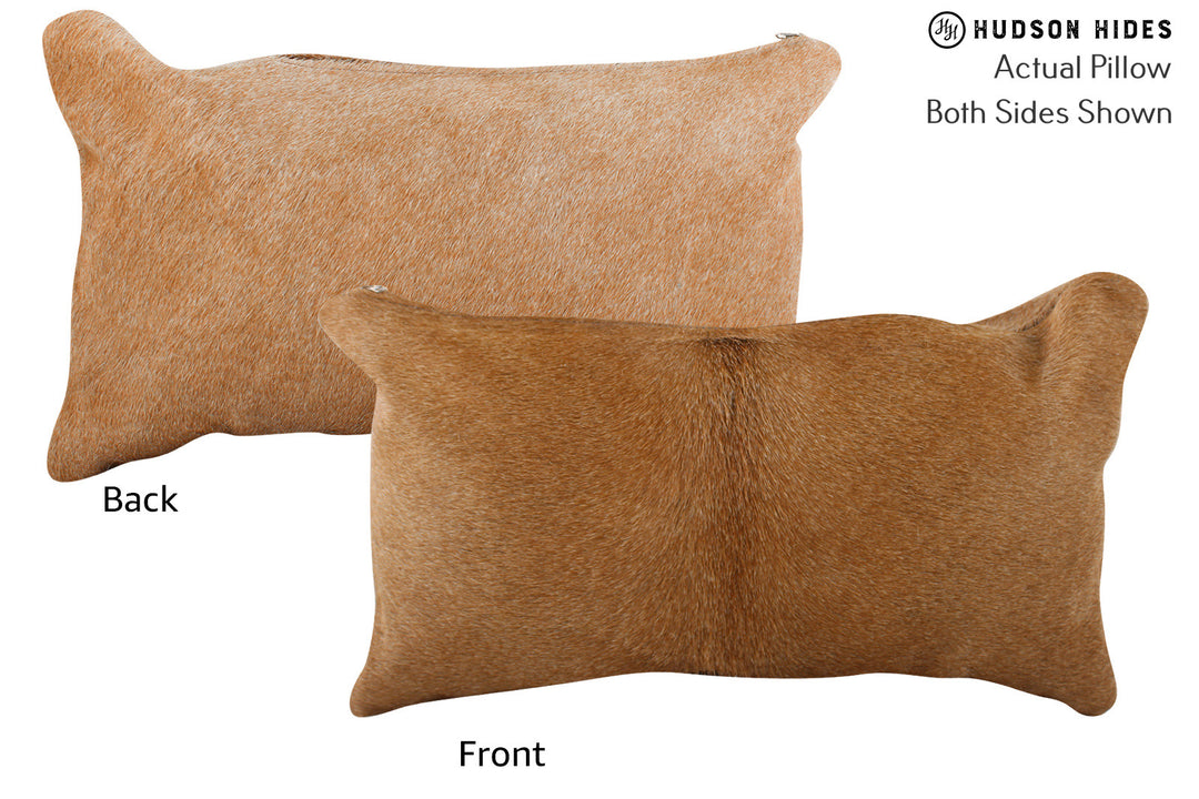 Solid Brown Pillow 12"x22"#73618 by Hudson Hides