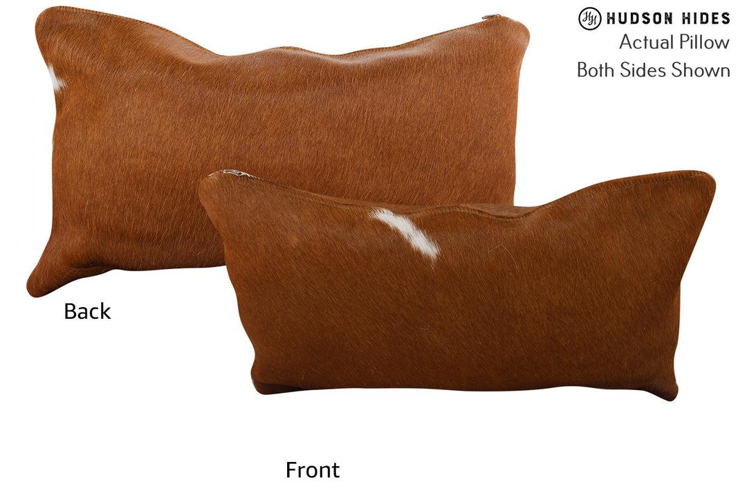 Solid Brown Pillow 12"x22"#73621 by Hudson Hides