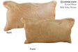 Beige 12"x22" Brazilian Cowhide Pillow #73629 by Hudson Hides