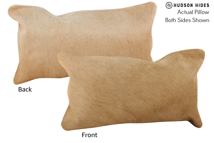 Beige 12"x22" Brazilian Cowhide Pillow #73637 by Hudson Hides