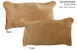 Beige 12"x22" Brazilian Cowhide Pillow #73654 by Hudson Hides