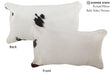 Black and White 12"x22" Brazilian Cowhide Pillow #73660 by Hudson Hides