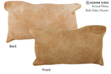Beige 12"x22" Brazilian Cowhide Pillow #73664 by Hudson Hides