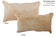 Beige 12"x22" Brazilian Cowhide Pillow #73712 by Hudson Hides