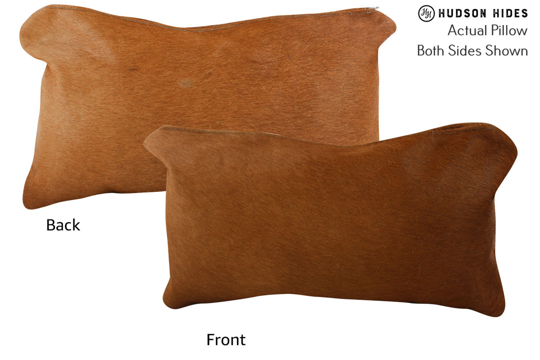 Solid Brown Pillow 12"x22"#73721 by Hudson Hides