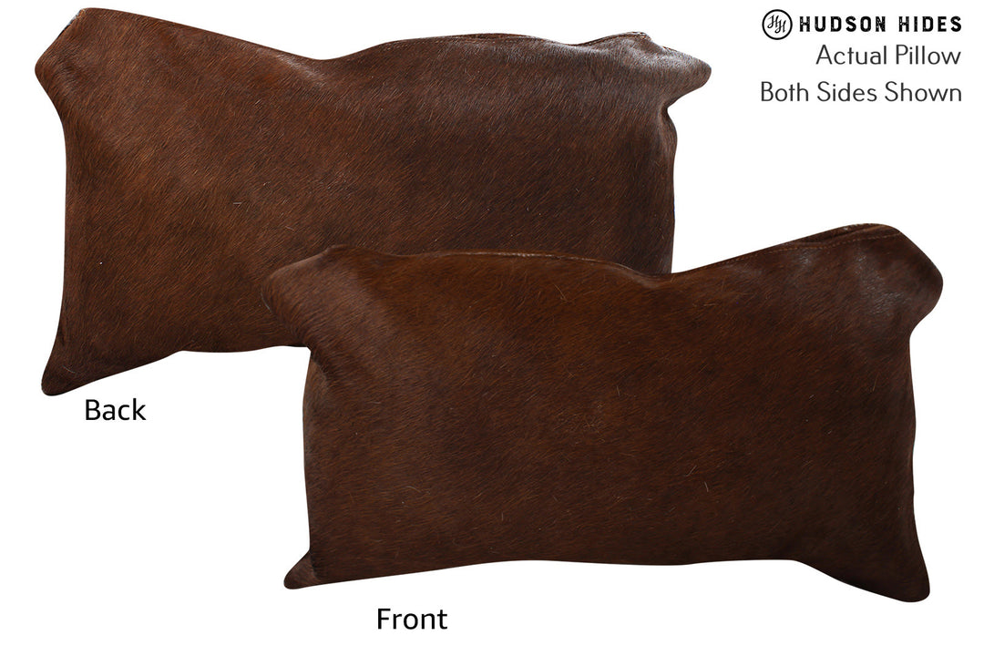 Solid Brown Pillow 12"x22"#73722 by Hudson Hides
