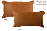 Solid Brown 12"x22" Brazilian Cowhide Pillow #73726 by Hudson Hides