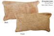 Beige 12"x22" Brazilian Cowhide Pillow #73748 by Hudson Hides