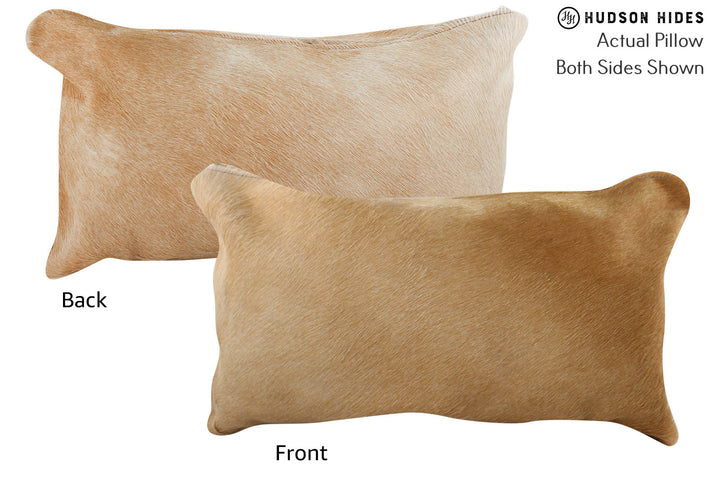 Beige 12"x22" Brazilian Cowhide Pillow #73749 by Hudson Hides