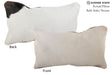 Black and White 12"x22" Brazilian Cowhide Pillow #73769 by Hudson Hides