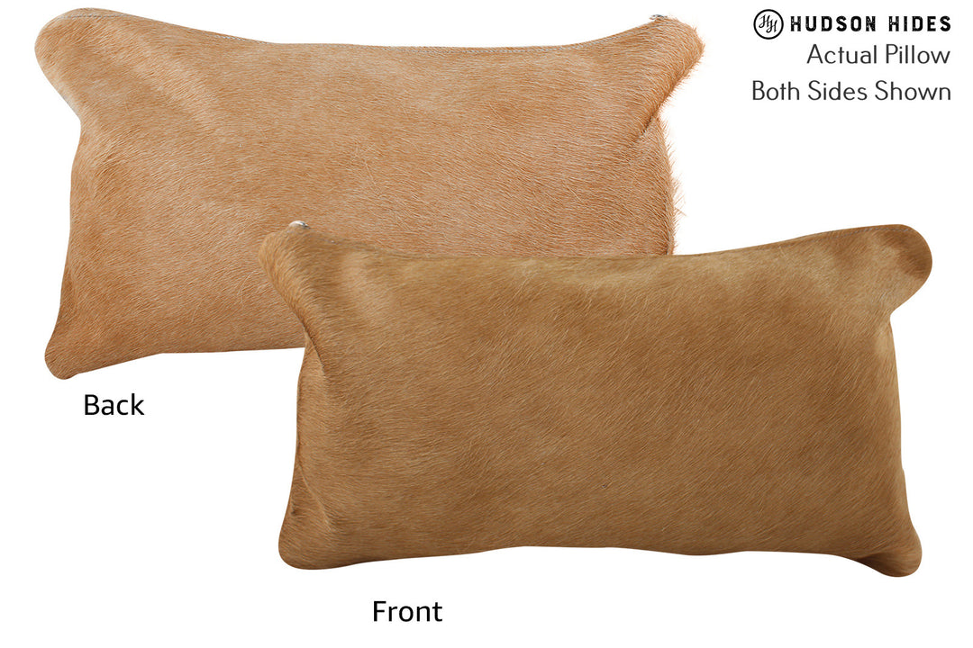 Solid Brown Pillow 12"x22"#73771 by Hudson Hides