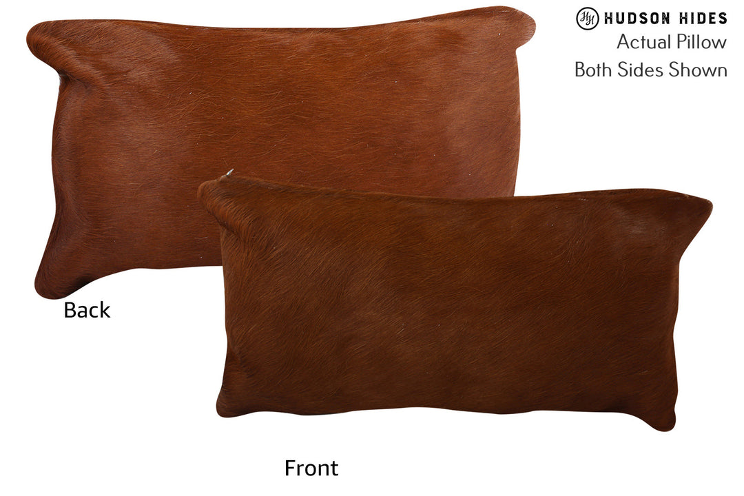 Solid Brown Pillow 12"x22"#73777 by Hudson Hides