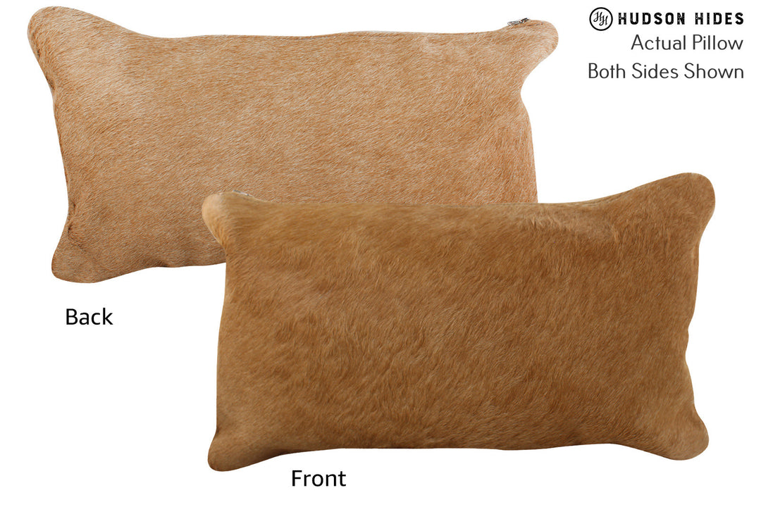 Solid Brown Pillow 12"x22"#73778 by Hudson Hides