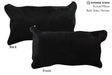 Solid Black 12"x22" Brazilian Cowhide Pillow #73796 by Hudson Hides
