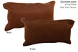 Solid Brown 12"x22" Brazilian Cowhide Pillow #73802 by Hudson Hides