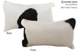 Black and White 12"x22" Brazilian Cowhide Pillow #73807 by Hudson Hides