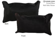 Solid Black 12"x22" Brazilian Cowhide Pillow #73827 by Hudson Hides