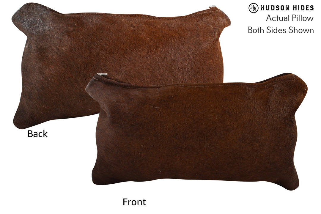 Solid Brown Pillow 12"x22"#73828 by Hudson Hides