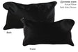 Solid Black 12"x22" Brazilian Cowhide Pillow #73829 by Hudson Hides