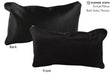 Solid Black 12"x22" Brazilian Cowhide Pillow #73834 by Hudson Hides