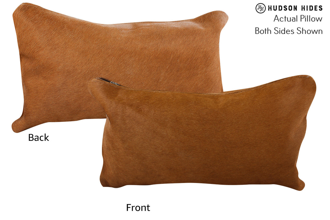 Solid Brown Pillow 12"x22"#73836 by Hudson Hides
