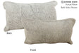 Salt and Pepper Black 12"x22" Brazilian Cowhide Pillow #73838 by Hudson Hides