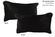 Solid Black 12"x22" Brazilian Cowhide Pillow #73858 by Hudson Hides