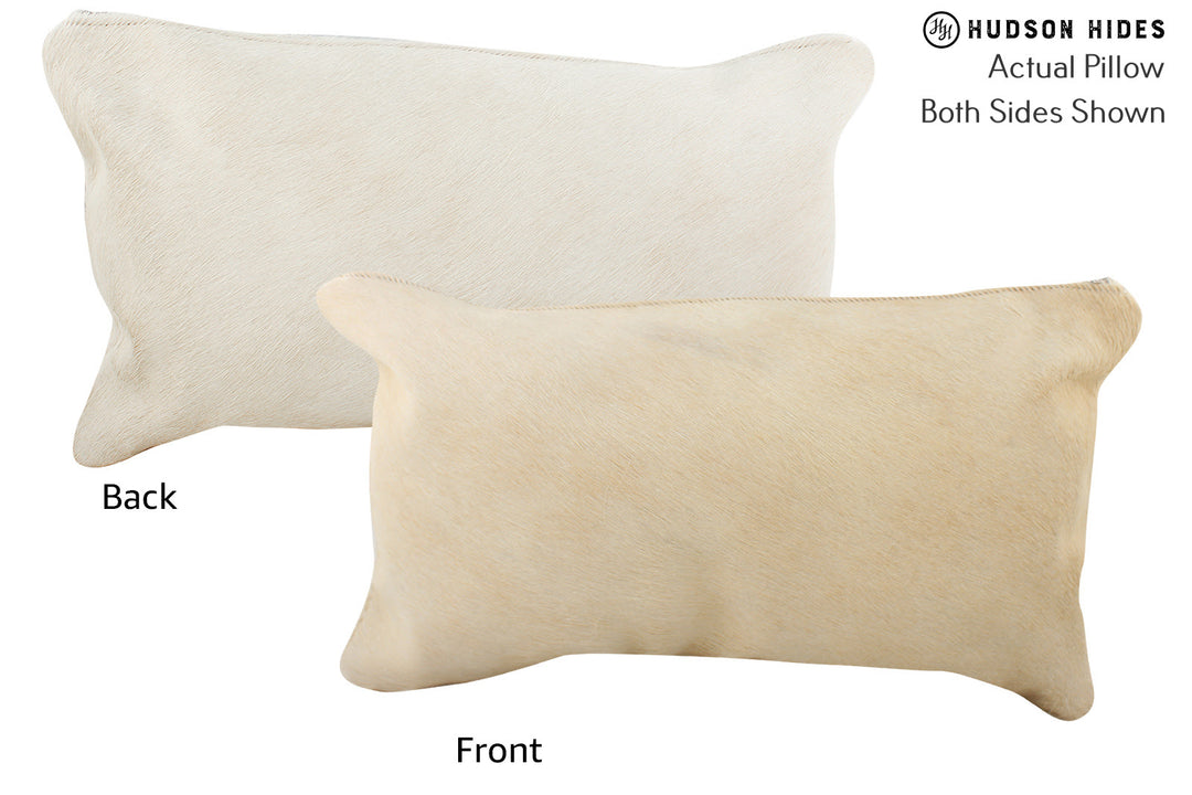 Solid White Pillow 12"x22"#73872 by Hudson Hides