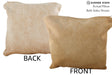 Beige 16"x16" Brazilian Cowhide Pillow #73911 by Hudson Hides