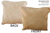 Beige 16"x16" Brazilian Cowhide Pillow #73911 by Hudson Hides