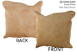 Beige 16"x16" Brazilian Cowhide Pillow #74006 by Hudson Hides