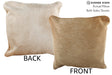 Beige 16"x16" Brazilian Cowhide Pillow #74011 by Hudson Hides