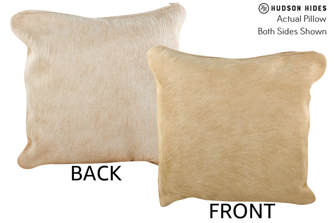 Beige Pillow 16"x16"#74042 by Hudson Hides