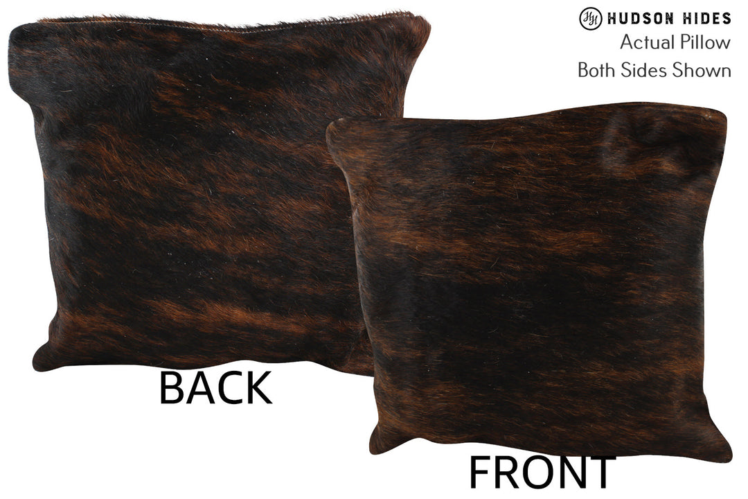 Dark Brindle Pillow 16"x16"#74060 by Hudson Hides
