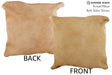 Beige 16"x16" Brazilian Cowhide Pillow #74068 by Hudson Hides
