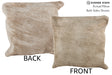 Grey 16"x16" Brazilian Cowhide Pillow #74076 by Hudson Hides
