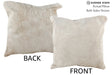 Solid White 16"x16" Brazilian Cowhide Pillow #74226 by Hudson Hides