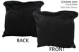 Solid Black 16"x16" Brazilian Cowhide Pillow #74237 by Hudson Hides