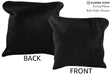 Solid Black 16"x16" Brazilian Cowhide Pillow #74244 by Hudson Hides