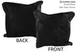 Solid Black 16"x16" Brazilian Cowhide Pillow #74264 by Hudson Hides